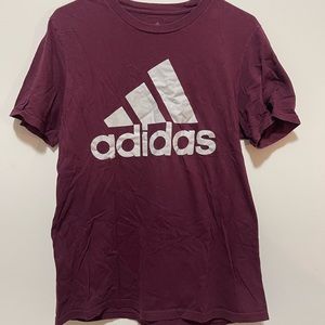 Maroon mens medium addidas t-shirt